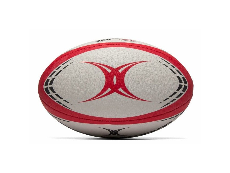 Топка за Ръгби Gilbert G-TR4000 Бял 28 cm Червен