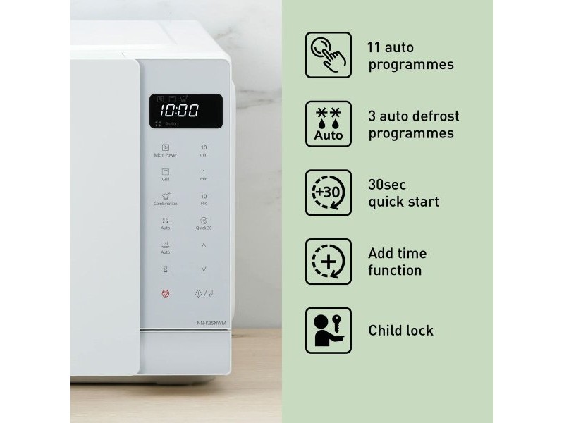 Микровълнова Фурна с Грил Panasonic NNK35NWMEPG 23L Бял 1000 W 900 W 24 L Grill