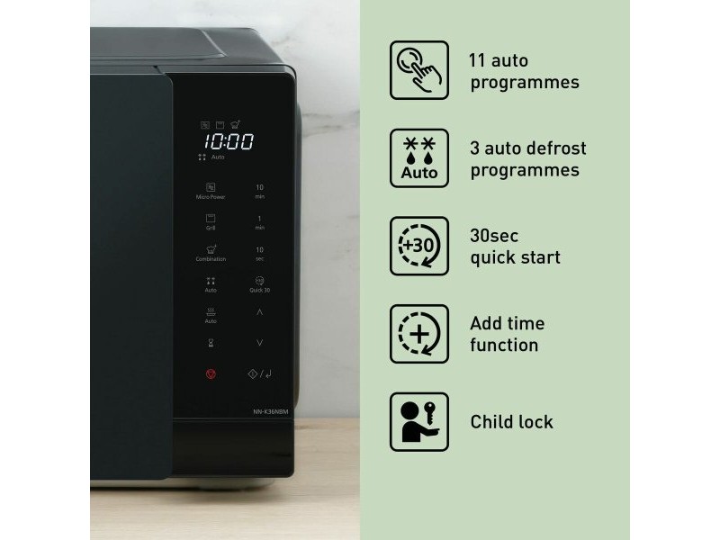Микровълнова Фурна с Грил Panasonic NNK36NBMEPG 24L Черен 900 W