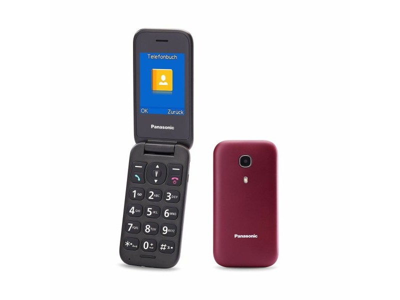 Мобилен телефон Panasonic KXTU400EXR Червен Бургундия