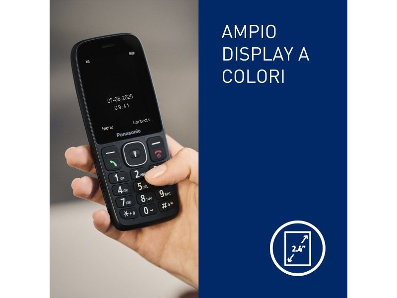 Мобилен телефон за по-възрастни хора Panasonic KX-TF400EXB