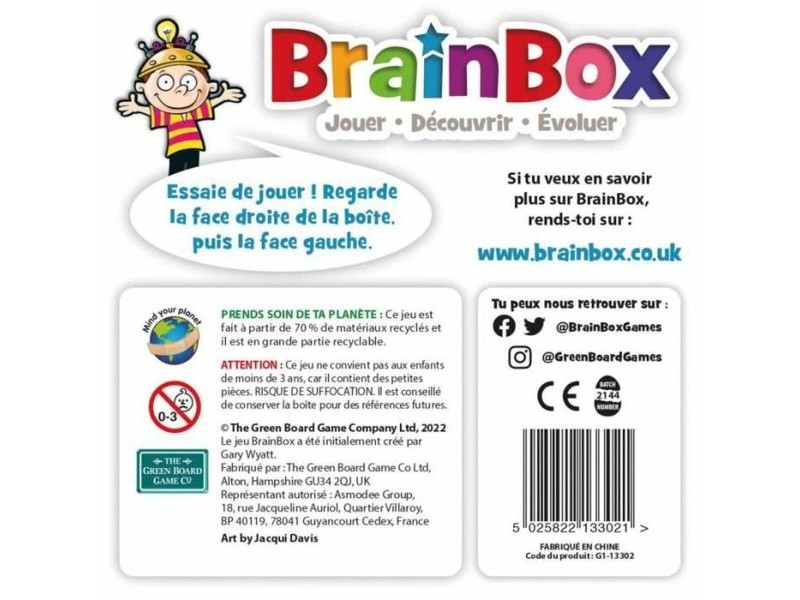 Образователна Игра Asmodee BrainBox - Animales