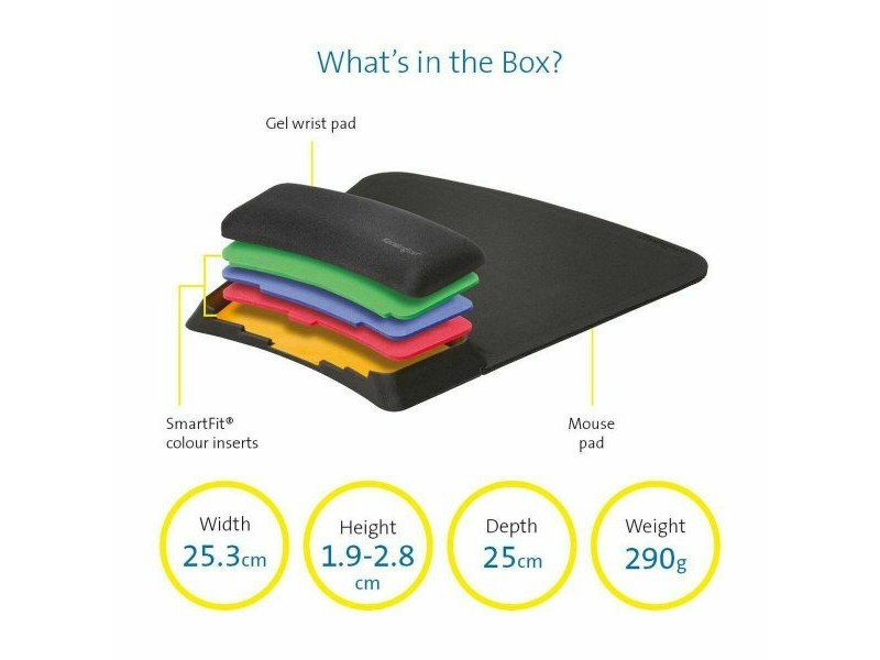 Нехлъзгаща се постелка Kensington SmartFit Черен