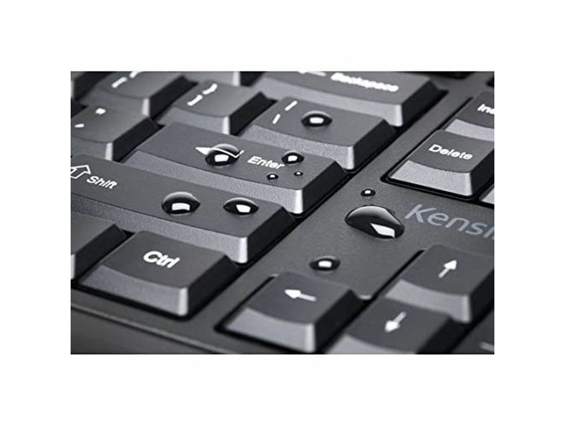 Kлаиатура с безжична мишка Kensington K75230ES Черен испански Испанска Qwerty QWERTY