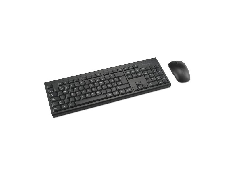 Клавиатура с мишка Kensington K75562ES Черен испански QWERTY