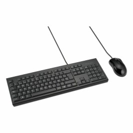 Клавиатура с мишка Kensington KM100 Черен испански QWERTY