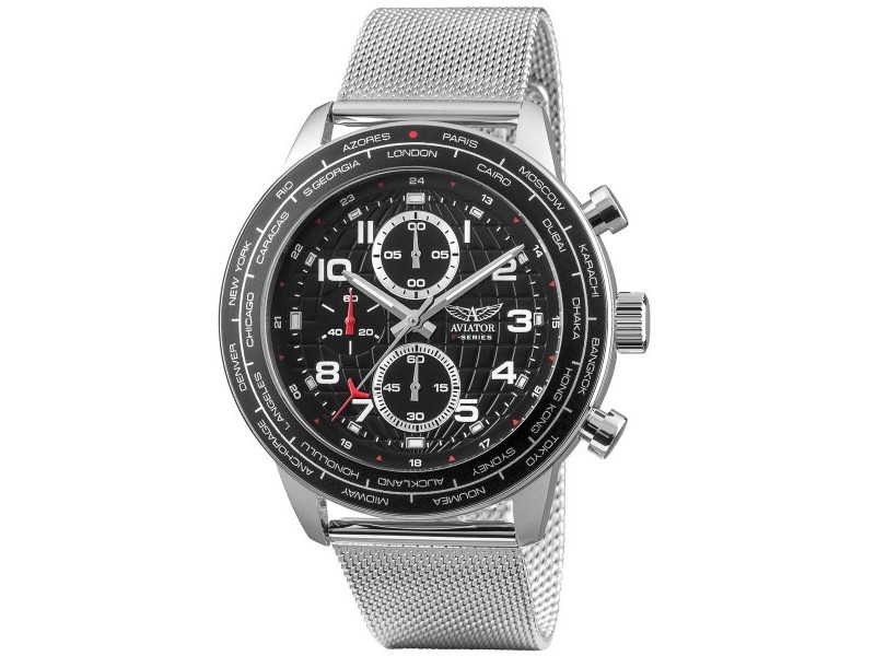 Мъжки часовник Aviator AVW79886G407 (Ø 46 mm)