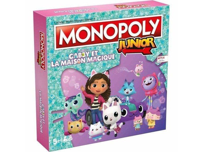 Настолна игра Winning Moves Monopoly Junior Gabby and the Magic House Настолна игра Winning Moves Monopoly Junior Gabby and the Magic House