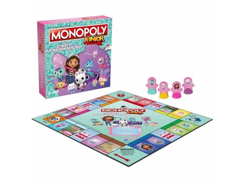 Настолна игра Winning Moves Monopoly Junior Gabby and the Magic House Настолна игра Winning Moves Monopoly Junior Gabby and the Magic House