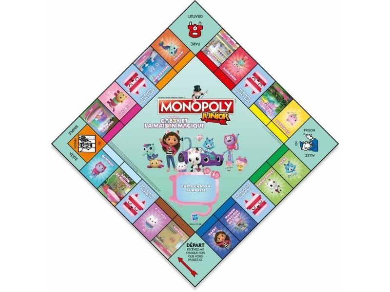 Настолна игра Winning Moves Monopoly Junior Gabby and the Magic House Настолна игра Winning Moves Monopoly Junior Gabby and the Magic House