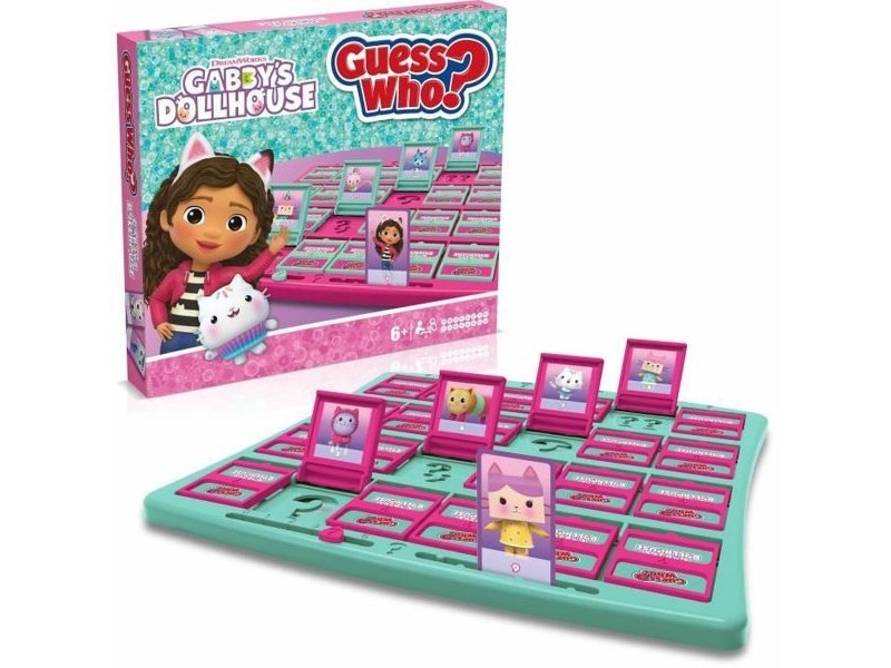 Настолна игра Winning Moves Who is it? Gabby and the Magic House - Gabby's Dollhouse Version