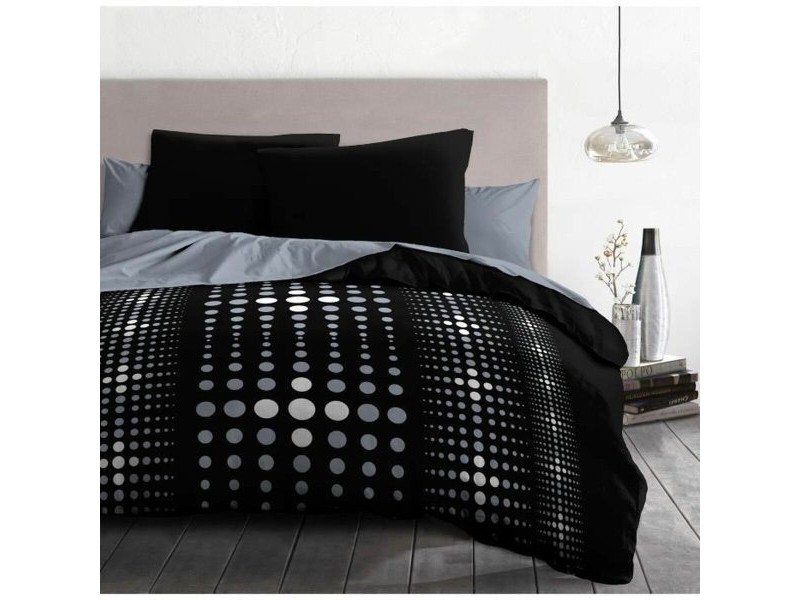 Комплект покривка за завивка HOME LINGE PASSION Steevy Черен Сив Двойно легло 220 x 240 cm