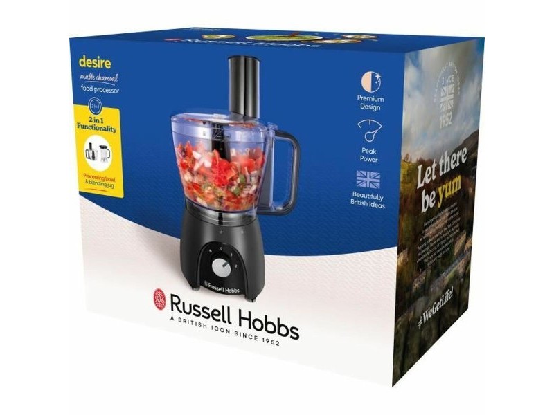 Кухненски робот Russell Hobbs Desire Matte Charcoal Черен 600 W