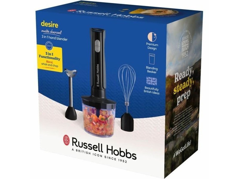 Ръчен блендер Russell Hobbs Desire Matte Charcoal Черен 500 W