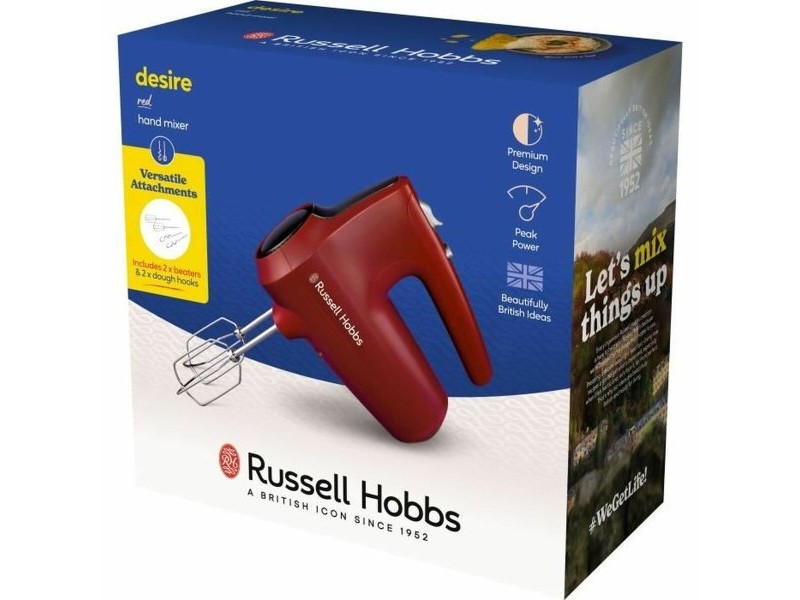 Ръчен миксер Russell Hobbs Desire Red (1 броя)
