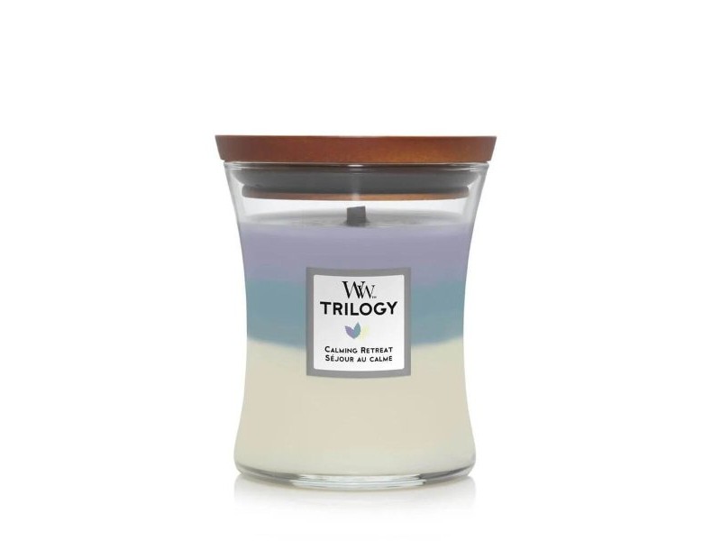 Ароматизирана Свещ Woodwick Trilogy Calming Retreat
