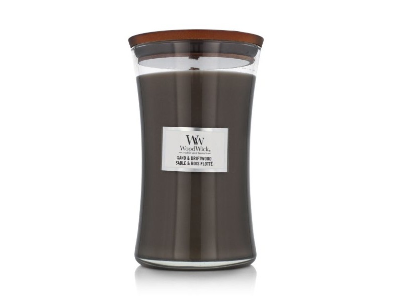 Ароматизирана Свещ Woodwick Large Hourglass Candles Sand & Driftwood