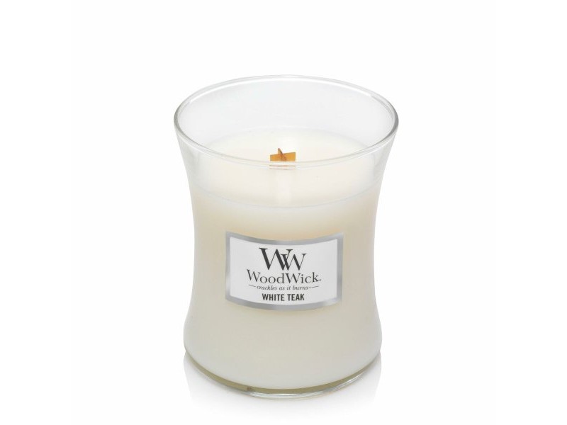 Ароматизирана Свещ Woodwick White Teak