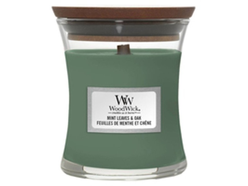 Ароматизирана Свещ Woodwick Mint Leaves & Oak 275 g