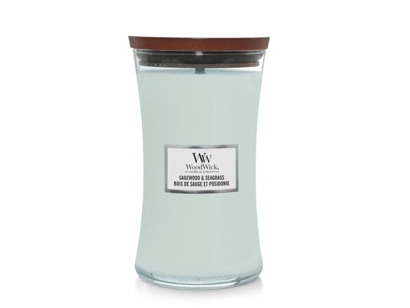 Ароматизирана Свещ Woodwick Sagewood & Seagrass 610 g