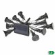 Гирлянда от LED Светлини Garland Multispot 10-PK Слънчев Заострен Кол 5 Lm