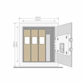 Сейф с електронна ключалка Yale YSEB/400/EB1 Черен Неръждаема стомана Стомана