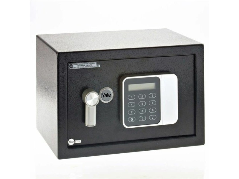 Сейф с електронна ключалка Yale Черен 16 L 25 x 35 x 25 cm Стомана