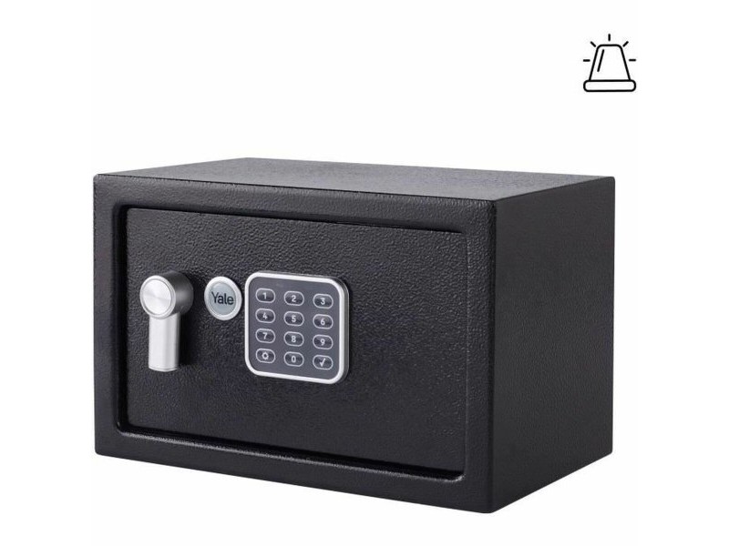 Сейф с електронна ключалка Yale Черен 8,6 L 20 x 31 x 20 cm Стомана