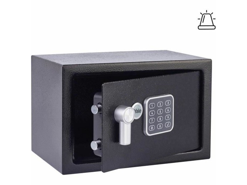 Сейф с електронна ключалка Yale Черен 8,6 L 20 x 31 x 20 cm Стомана