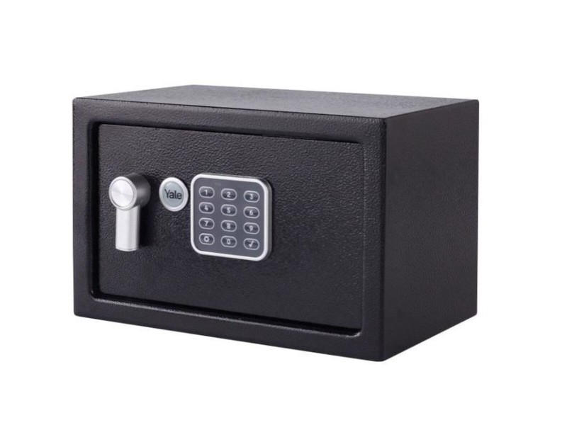Сейф с електронна ключалка Yale Черен 8,6 L 20 x 31 x 20 cm Стомана