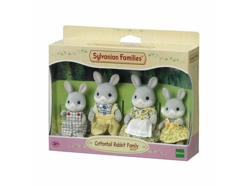 Комплект за Кукли Sylvanian Families Family Gray Rabbit