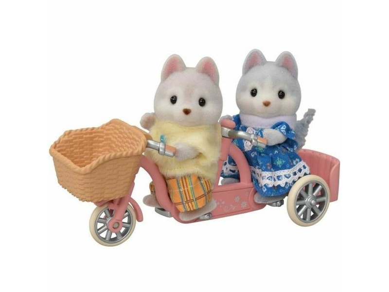 Playset Sylvanian Families Husky siblings and their tandem