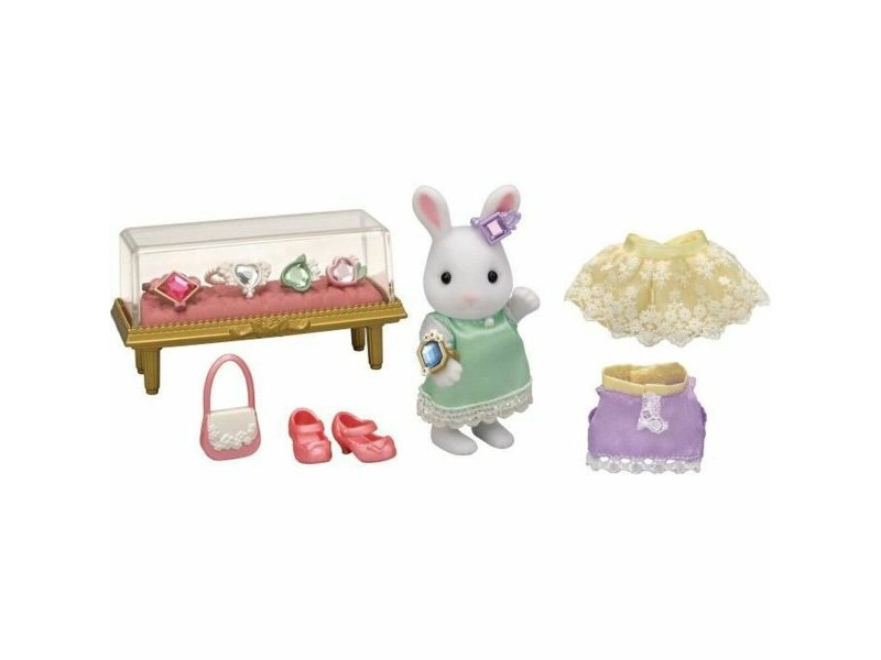 Playset Sylvanian Families The Snow Bunny Fashion Suitcase and Big Sister