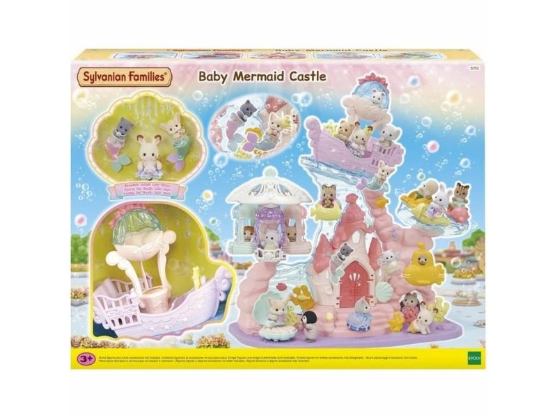 Комплект играчки Sylvanian Families Babie Mermaid Castle Пластмаса