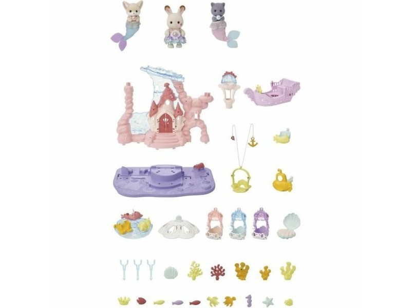 Комплект играчки Sylvanian Families Babie Mermaid Castle Пластмаса