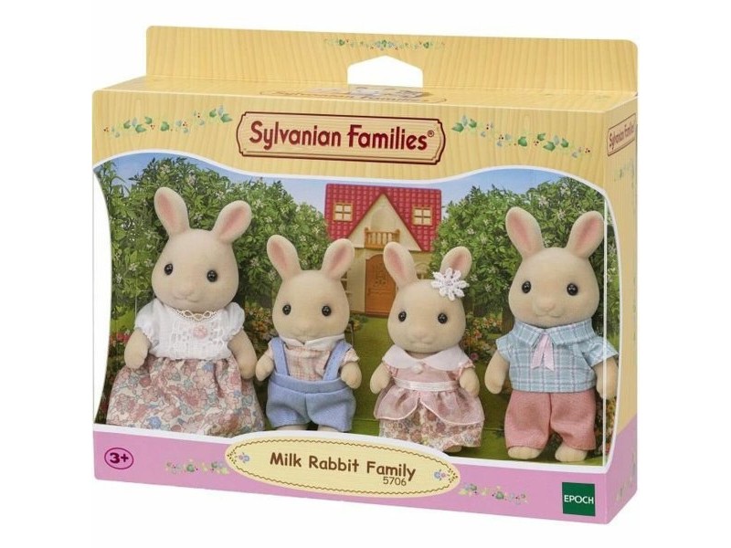 Комплект за Кукли Sylvanian Families 5706 Заек Семейство 4 Части