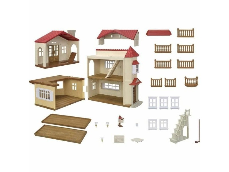 Playset Sylvanian Families Red Roof Country Home Къща за Кукли Заек