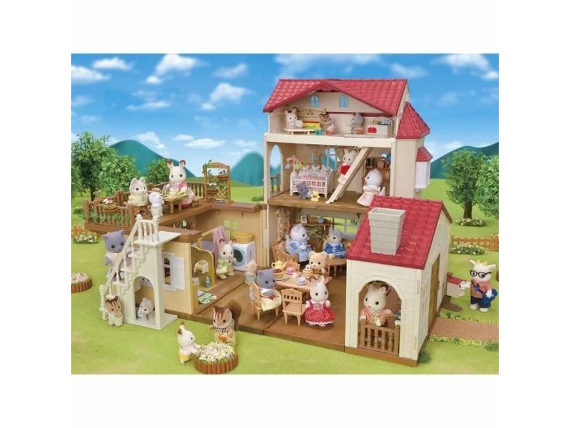 Playset Sylvanian Families Red Roof Country Home Къща за Кукли Заек