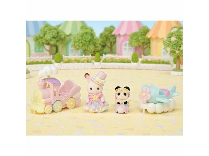 Playset Sylvanian Families Amusement Park Ride - Plane & Train Многоцветен