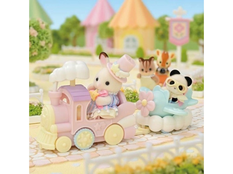 Playset Sylvanian Families Amusement Park Ride - Plane & Train Многоцветен