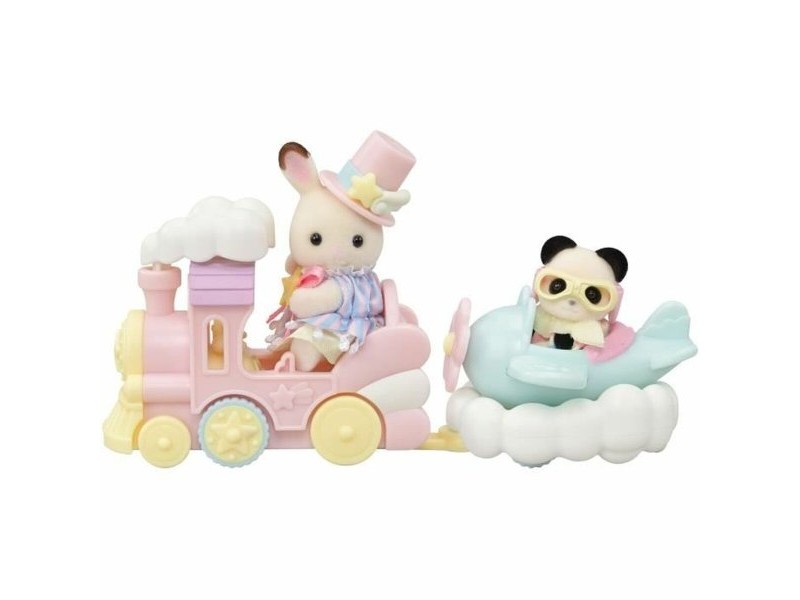 Playset Sylvanian Families Amusement Park Ride - Plane & Train Многоцветен