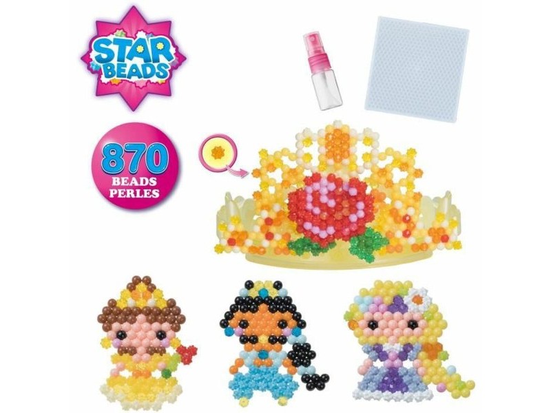 Стъклени мъниста Aquabeads The Disney Princess Tiara 870 Части