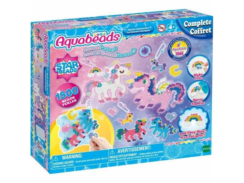 Стъклени мъниста Aquabeads Fairy Unicorns 1500 Части