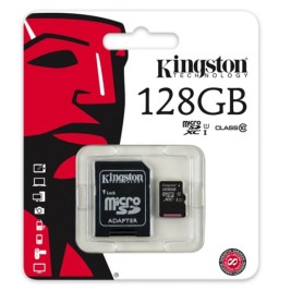 Mикро SD карта памет с адаптер Kingston SDC10G2/128GBSP 128 GB