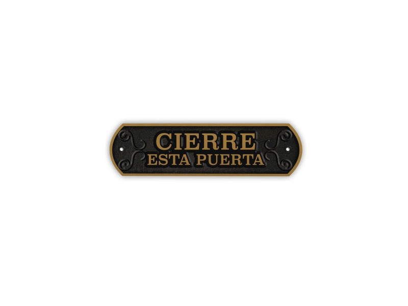 Табелка Magnet & Steel Cierre esta puerta 24 x 7,2 cm