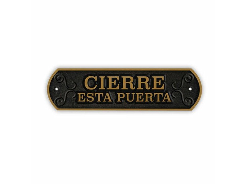 Табелка Magnet & Steel Cierre esta puerta 24 x 7,2 cm