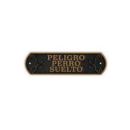 Табелка Magnet & Steel Peligro perro Suelto 24 x 7,2 cm