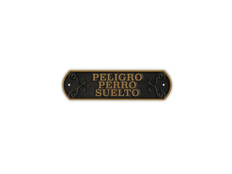 Табелка Magnet & Steel Peligro perro Suelto 24 x 7,2 cm