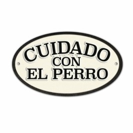 Табелка Magnet & Steel Cuidado con el Perro 16,3 x 9,5 cm