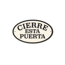 Табелка Magnet & Steel Cierre esta Puerta 16,3 x 9,5 cm